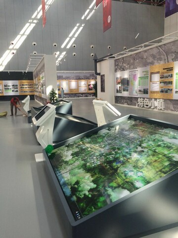 宿遷市建市20周年展覽館信息發(fā)布、觸摸設(shè)備均由米可提供
